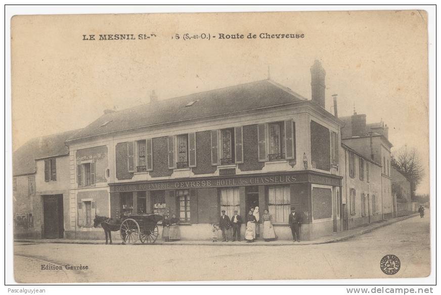 CPA LE MESNIL SAINT DENIS - ROUTE DE CHEVREUSE - HOTEL DES CHASSEURS - Le Mesnil Saint Denis