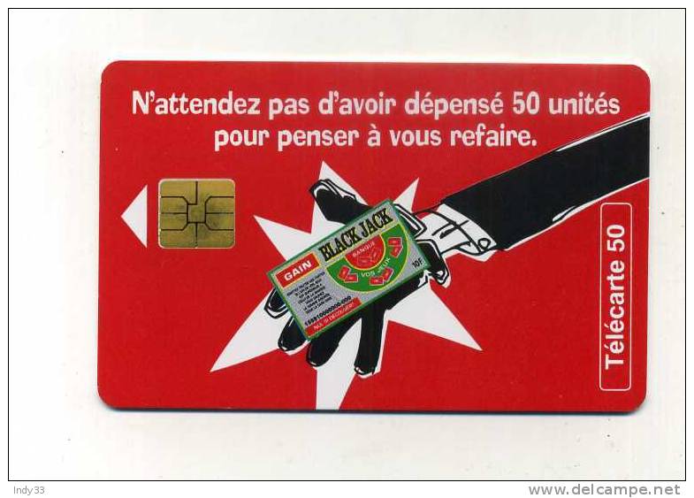 - TELECARTE BLACK JACK . 1995 - Games