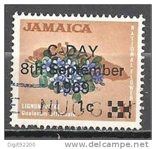 1 W Valeur Used, Oblitérée - JAMAICA - JAMAIQUE - LIGNUM VITAE * 1969 - N° 1052-60 - Giamaica (1962-...)