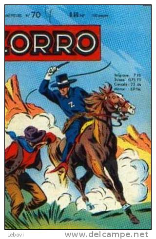 "ZORRO Mensuel - N°70 Du 02/1961 - Zorro