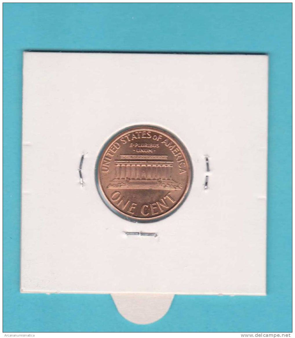 ESTADOS UNIDOS  1  CENTIMO  2.000  CU-ZN  KM#201    SC/UNC   DL-8678 - 1959-…: Lincoln, Memorial Reverse