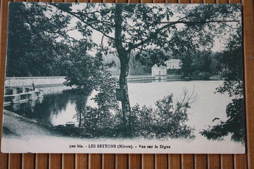 CPA Montsauche-les-Settons (Monsouèsse En Bourguignon-morvandiau) Niévre 58  Vue Sur Digue CACHET à Date DAGUIN 1931 - Montsauche Les Settons