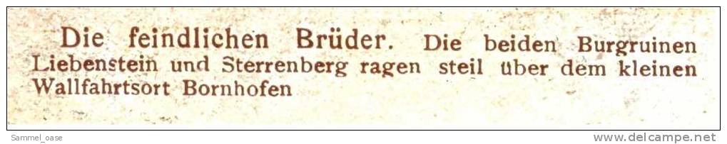 Bornhofen Am Rhein - Mit Burgruinen Liebenstein , Sterrenberg  -  Astudin Gemälde Künstlerkarte  Ansichtskarte Ca.1920 - Braubach