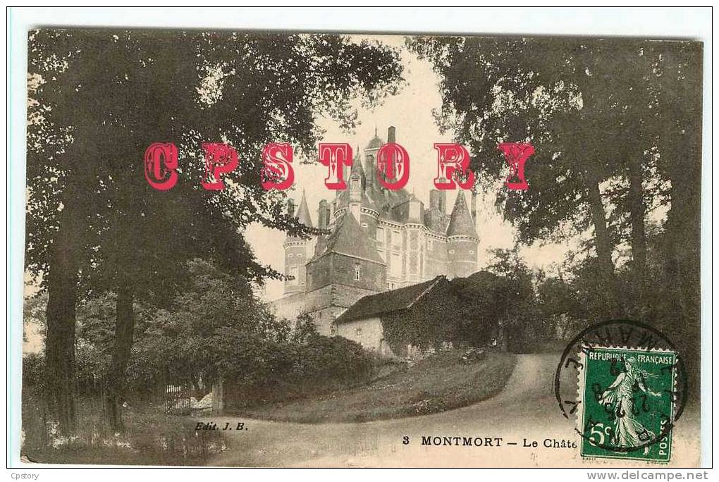 51 - MONTMORT - Chateau - Dos Scané - Montmort Lucy