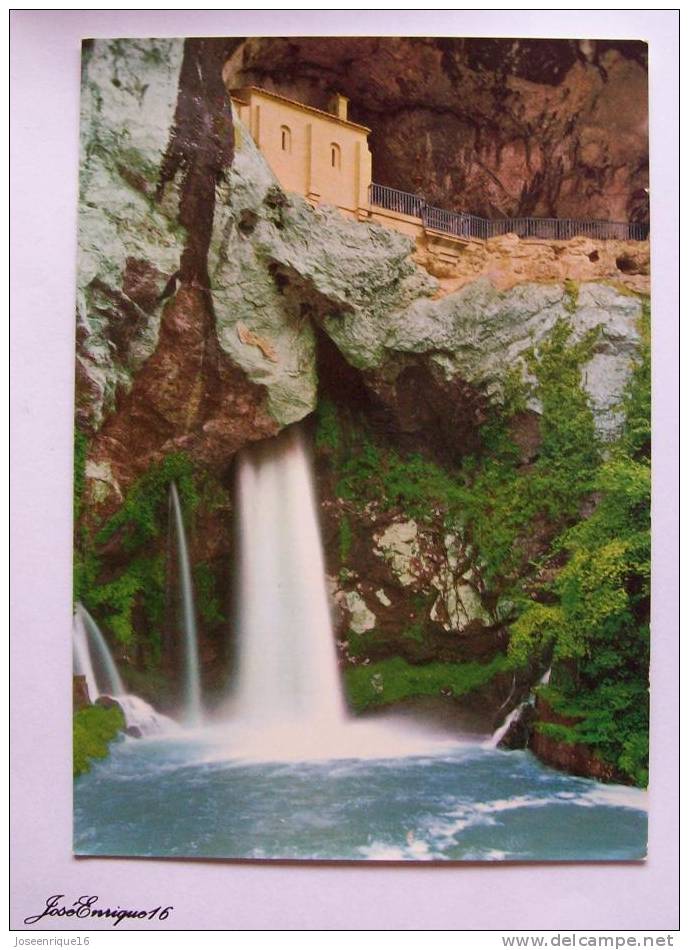 COVADONGA, GRUTA DE LA VIRGEN Y CASCADA. GROTTE VIERGE ET CASCADE. GROTTO. N° 313 - Asturias (Oviedo)