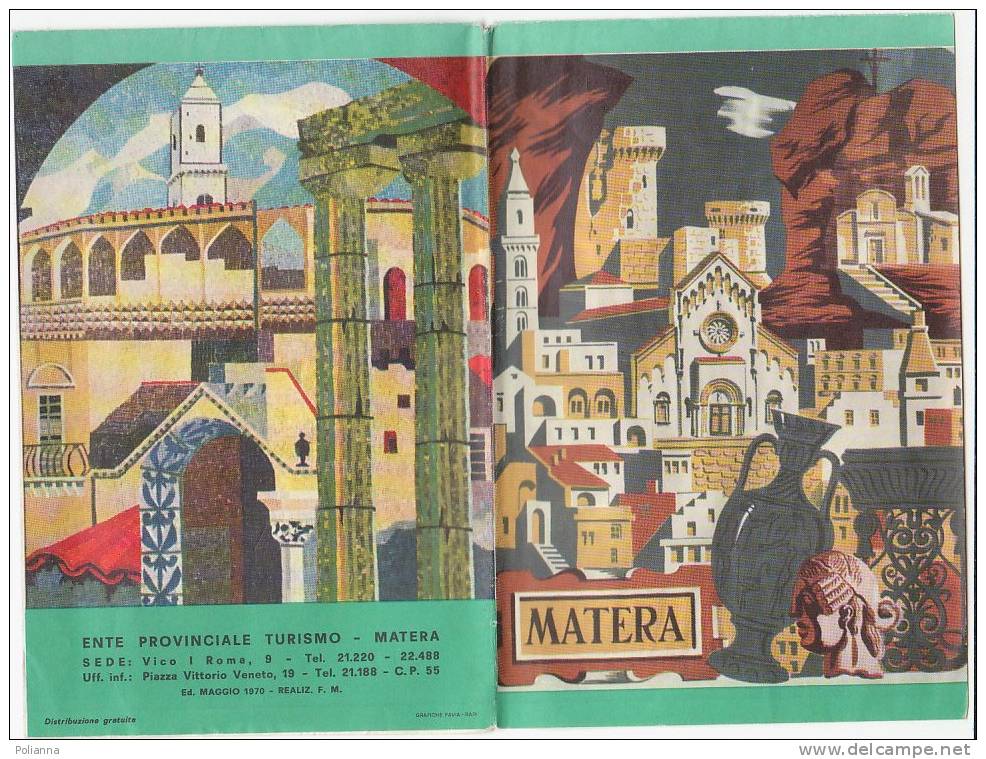 B0066 Brochure Pubblicitaria MATERA   ENIT  1970 - Tourismus, Reisen