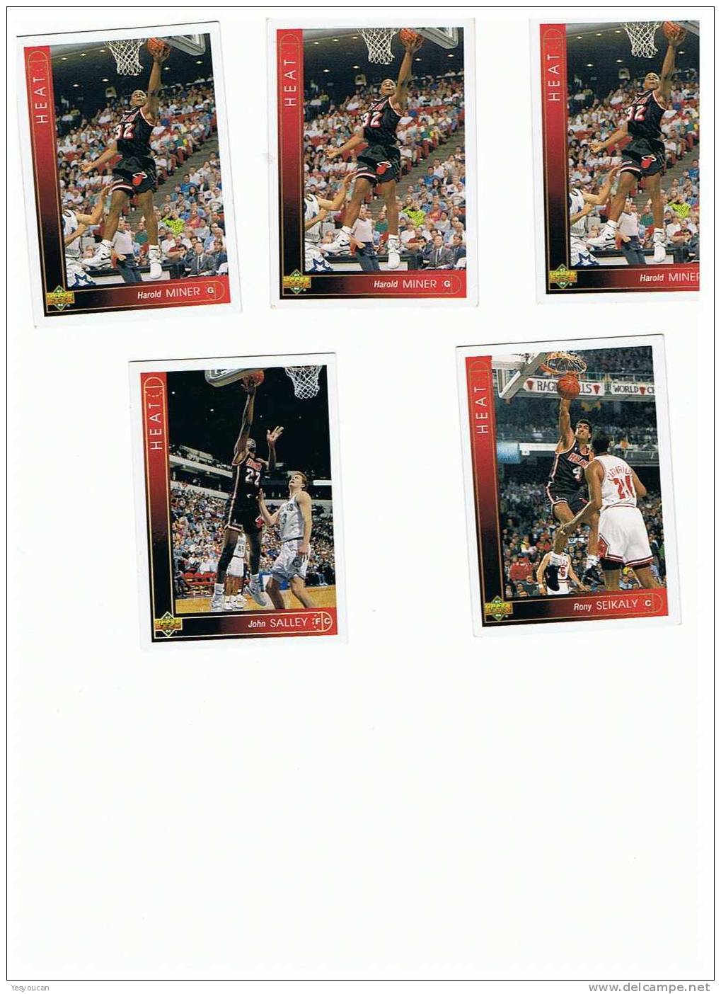 1992-93 Upper Deck Basketball Cards (HEAT 5) - Konvolute