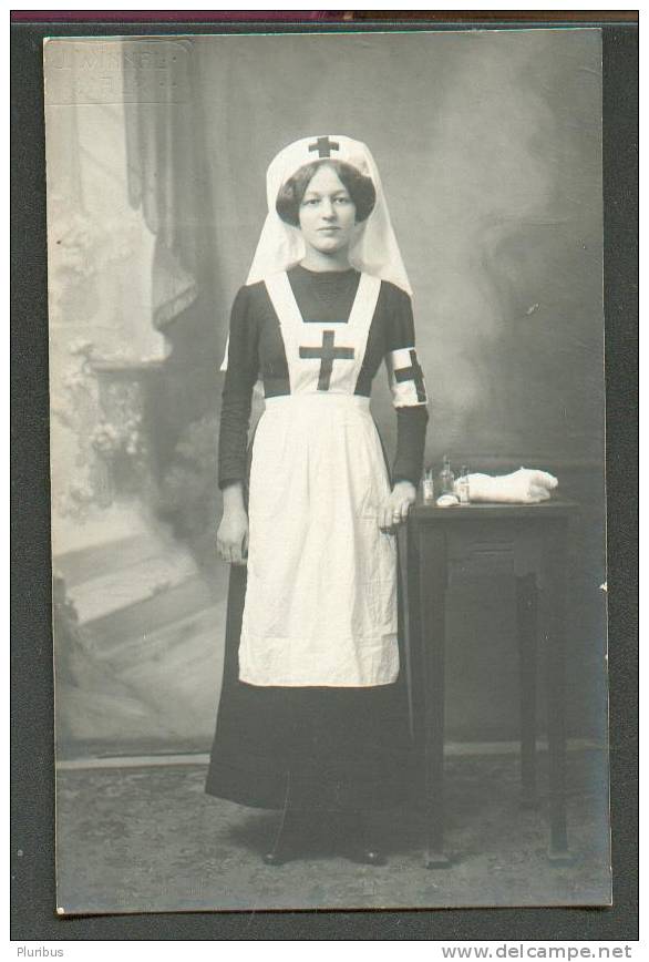 IMP. RUSSIA, RED CROSS NURSE, OLD REAL PHOTO POSTCARD - Croix-Rouge