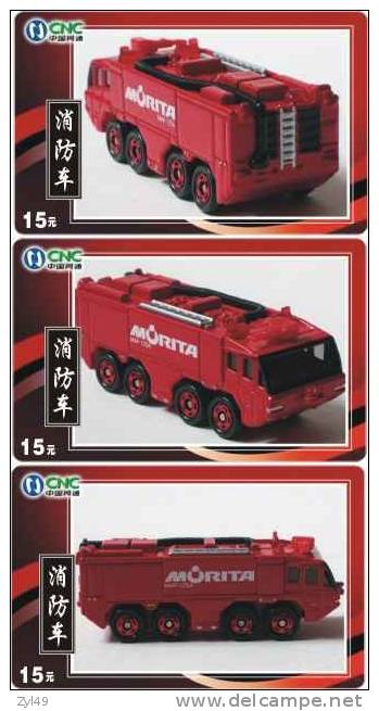 A04331 China Fire Engine 3pcs - Brandweer