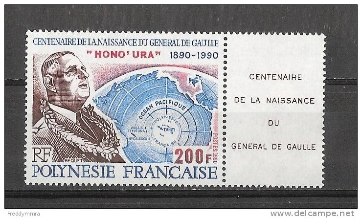 Polynésie Fr:  364 ** - De Gaulle (Generaal)