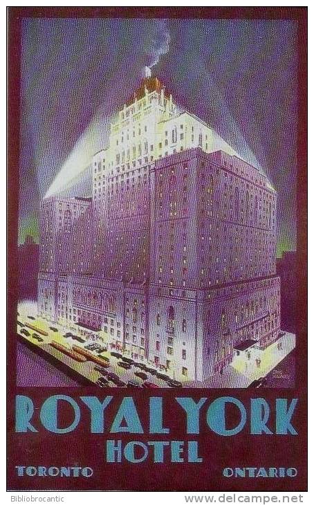 CANADA -  PUB POSTCARD - ONTARIO - ROYAL YORK HOTEL - Toronto