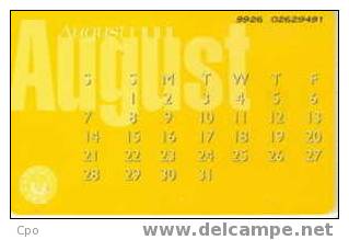 # UAE A14 August 1999 Calendar 30 Ods 01.99  Tres Bon Etat - Emirats Arabes Unis