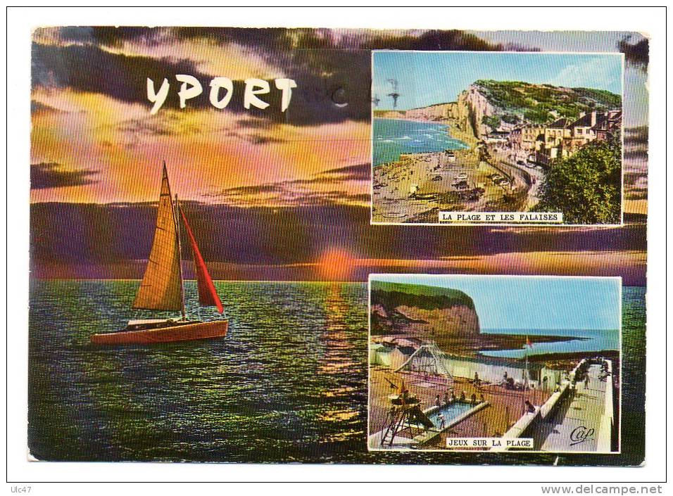 -  YPORT (Seine-Maritime). - La Plage Et La Falaise - Jeux Sur La Plage  - Scan - - Yport