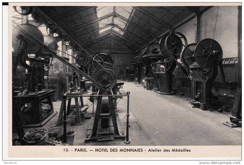 75 PARIS Hôtel Des Monnaies Atelier Des Médailles N° 10 - Konvolute, Lots, Sammlungen