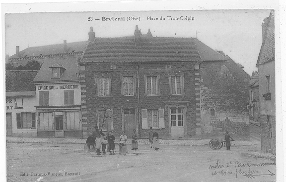 60 )) BRETEUIL, Place Du Trou Crépin, Edit Cartoux Vimeux - Breteuil