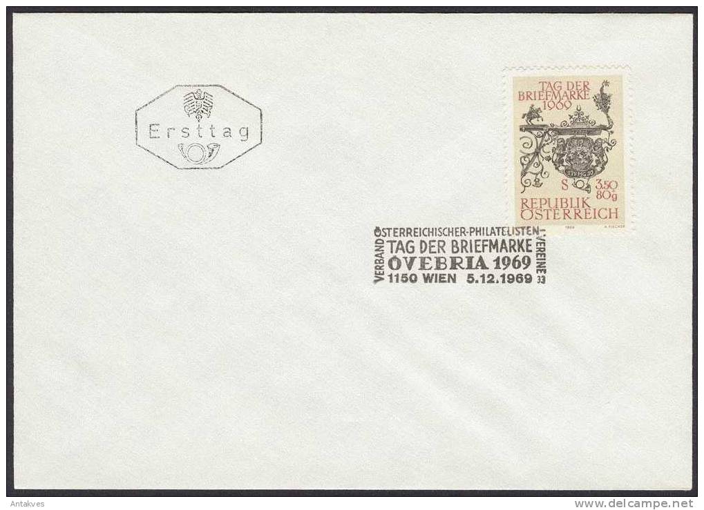 Austria Osterreich 1969 Tag Der Briefmarke FDC - Brieven En Documenten