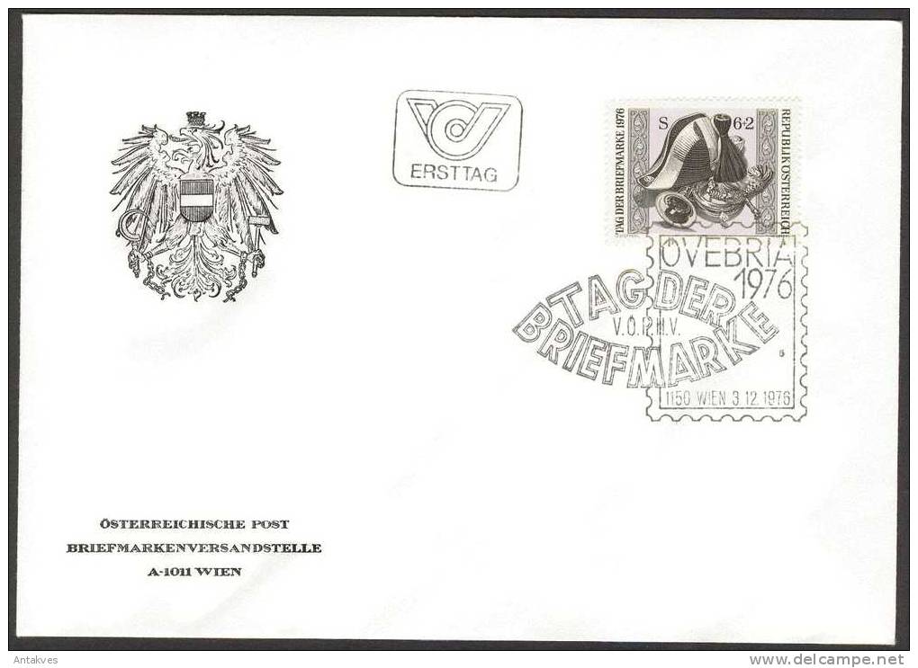 Austria Osterreich 1976 Tag Der Briefmarke FDC - Cartas & Documentos