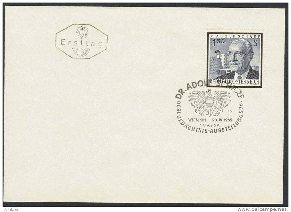 Austria Osterreich 1965 A.Scharf FDC - Brieven En Documenten