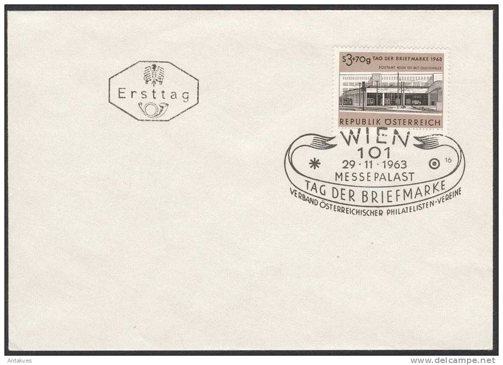 Austria Osterreich 1963 Tag Der Briefmarke FDC - Brieven En Documenten