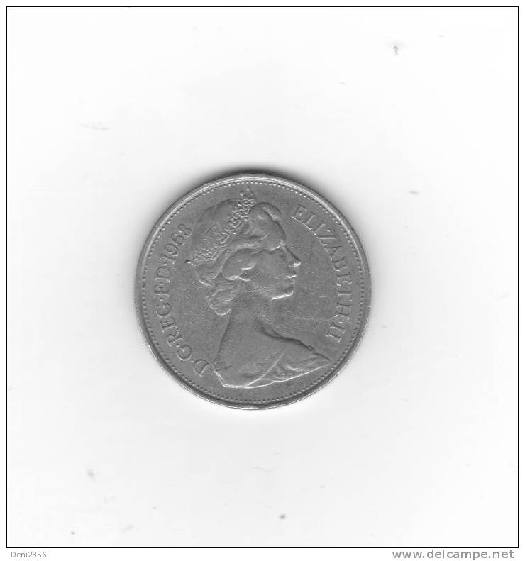 Pièce De 10 New Pence Grande Bretagne 1968 - 10 Pence & 10 New Pence