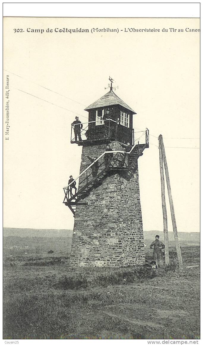 56 CAMP DE COETQUIDAN - L'observatoire Du Tir Au Canon - Guer Coetquidan