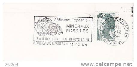 1984 France 33 Bordeaux Cauderan Mineraux Fossiles Minerals Fossils Minerali Fossili Mineralogie - Fossilien