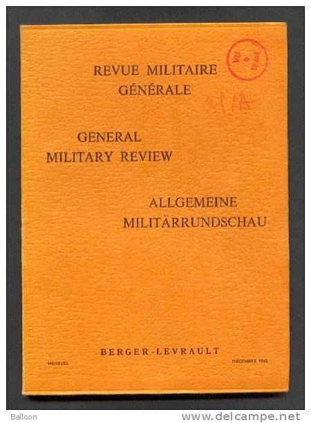 Revue Militaire Générale N°10 - Decembre1965 - Francese