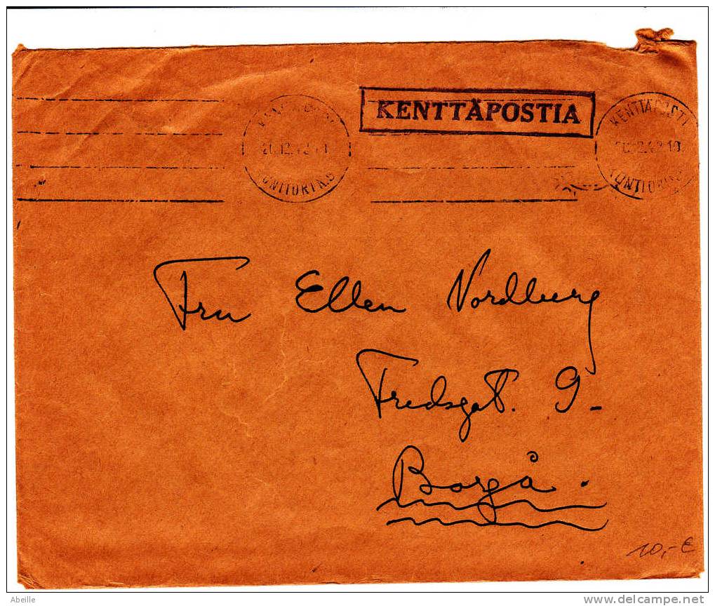 20/615 LETTRE    KENTTAPOSTA  1940 - Militärmarken