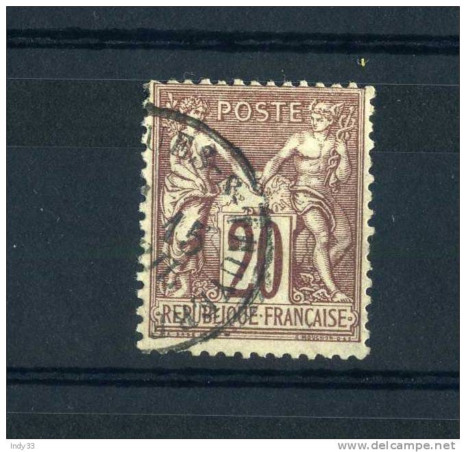 - FRANCE .  N°67 YT   TYPE 1 . OBLITERE - 1876-1878 Sage (Type I)