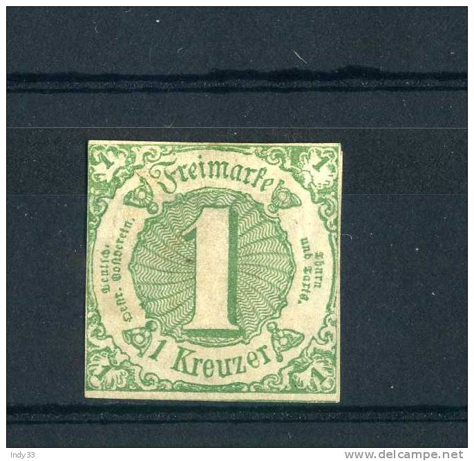 - ALLEMAGNE TOUR ET TAXIS . ETATS DU SUD . 1859 1K. NEUF AVEC CHARNIERE - Neufs