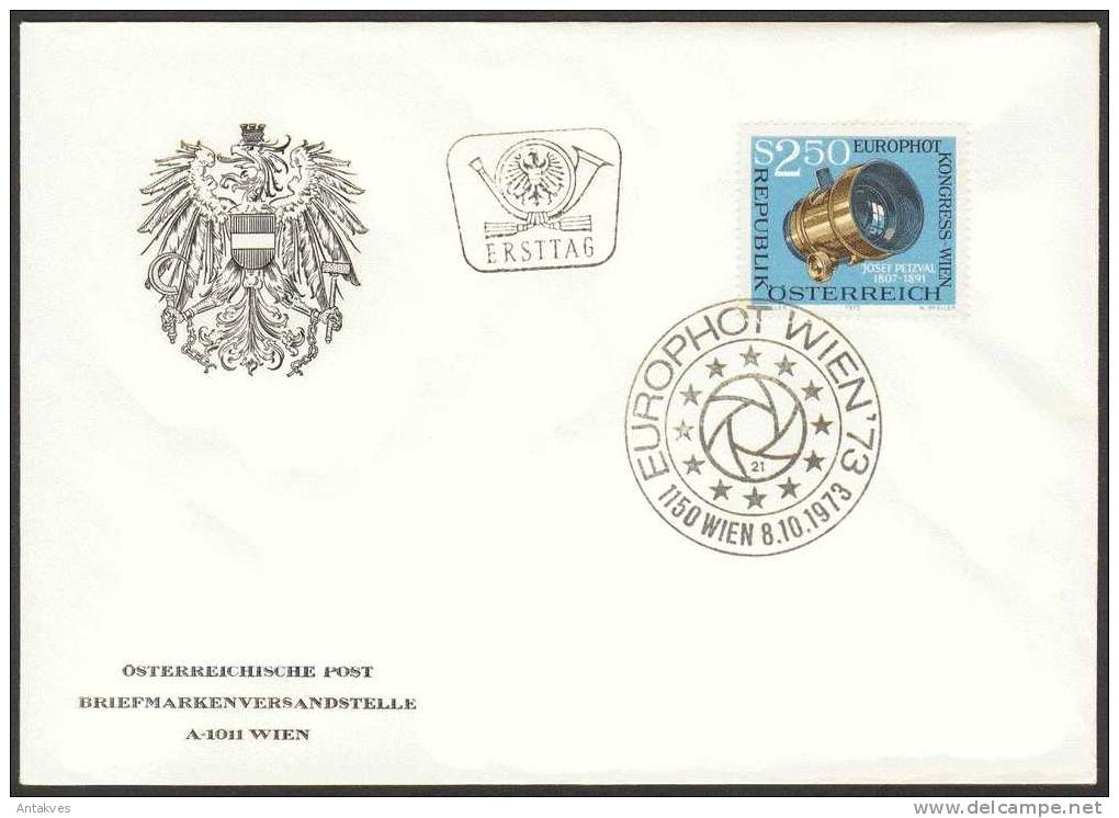 Austria Osterreich 1973 Europhot Kongress FDC - Covers & Documents