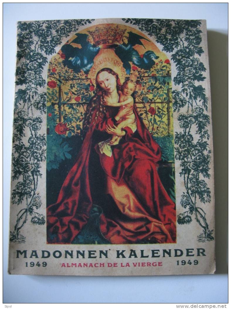 Madonnen Kalender 1949 - Calendrier De La Vierge  Editions Alsatia Colmar - Calendars