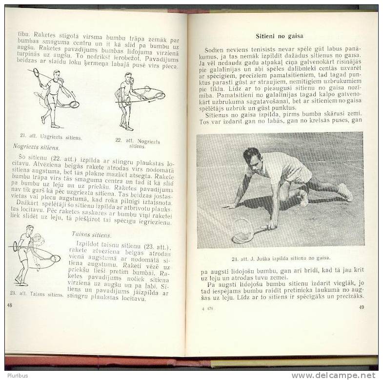 1963 LATVIAN TENNIS MANUAL HANDBOOK - Pratique