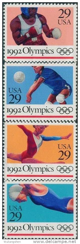 AT1240 USA 1992 Olympic Games 4v MNH - Ete 1992: Barcelone