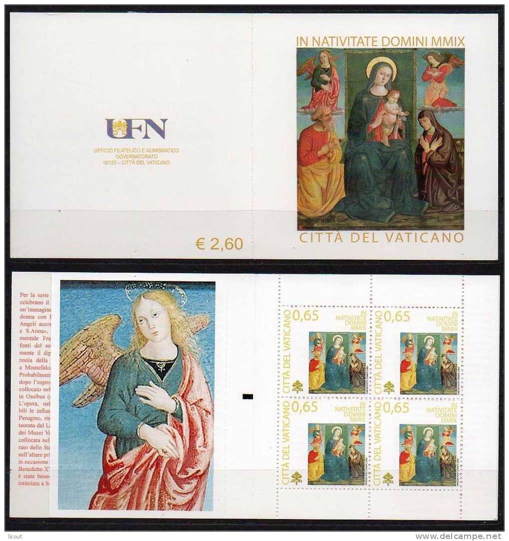 VATICANO – VATICAN CITY - VATICAN - 2009 - NATALE - 2 LIBRETTI - ** - Unused Stamps