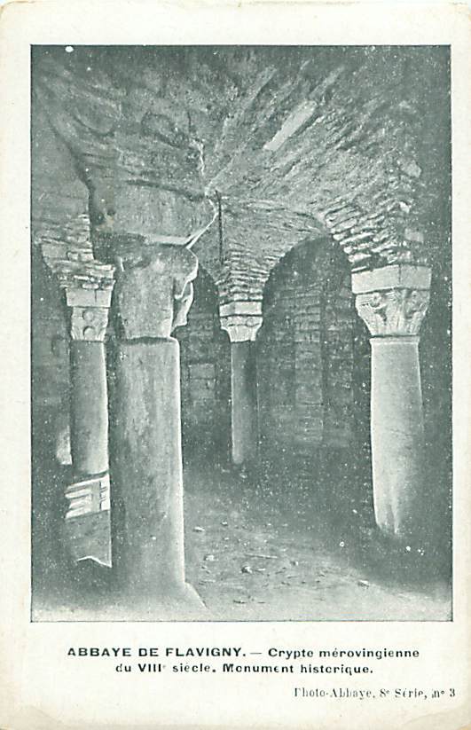 21 - Abbaye De FLAVIGNY - Crypte Mérovingienne Du VIIIe Siècle (Photo Abbaye, 8° Série, N° 3) - Venarey Les Laumes
