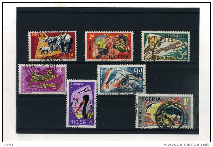 - NIGERIA . ENSEMBLE  DE TIMBRES  OBLITERES - Nigeria (1961-...)