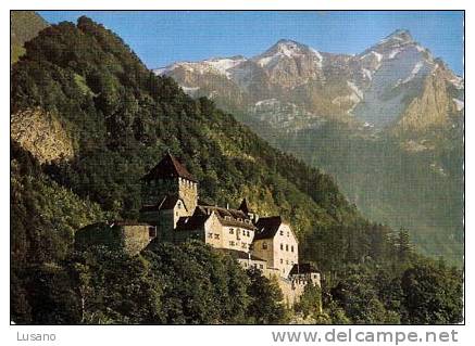 Schloss Vaduz Mit Falknis - Château De Vaduz - Liechtenstein