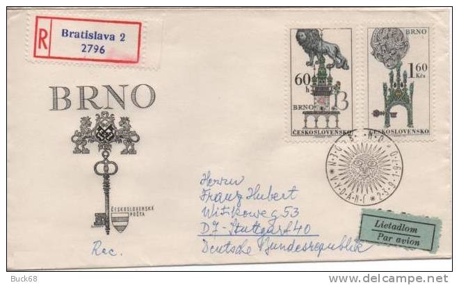 TCHECOSLOVAQUIE 1797/1800 FDC ETB Premier Jour : Emblême Ancienne Maison Prague Portail - FDC