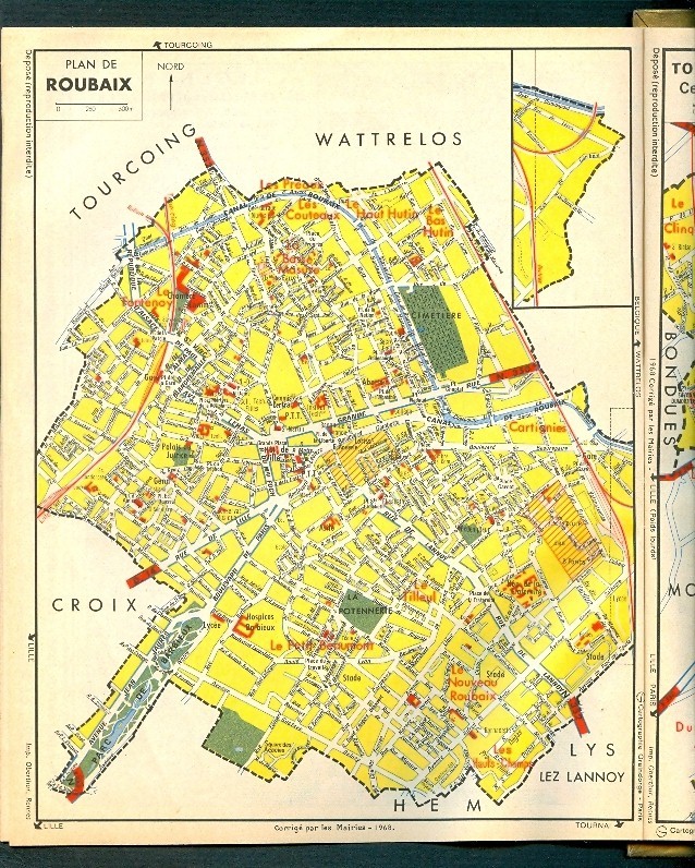 ALMANACH DES P.T.T. 1970, Région Du Nord (59): Lille, Roubaix, Tourcoing, Dunkerque, Chemin De Fer (complet) Equitation - Formato Grande : 1961-70