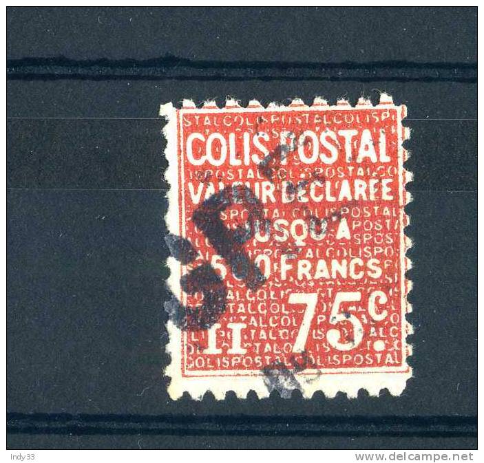 - FRANCE . COLIS POSTAL 1933 . OBLITERE - Gebraucht