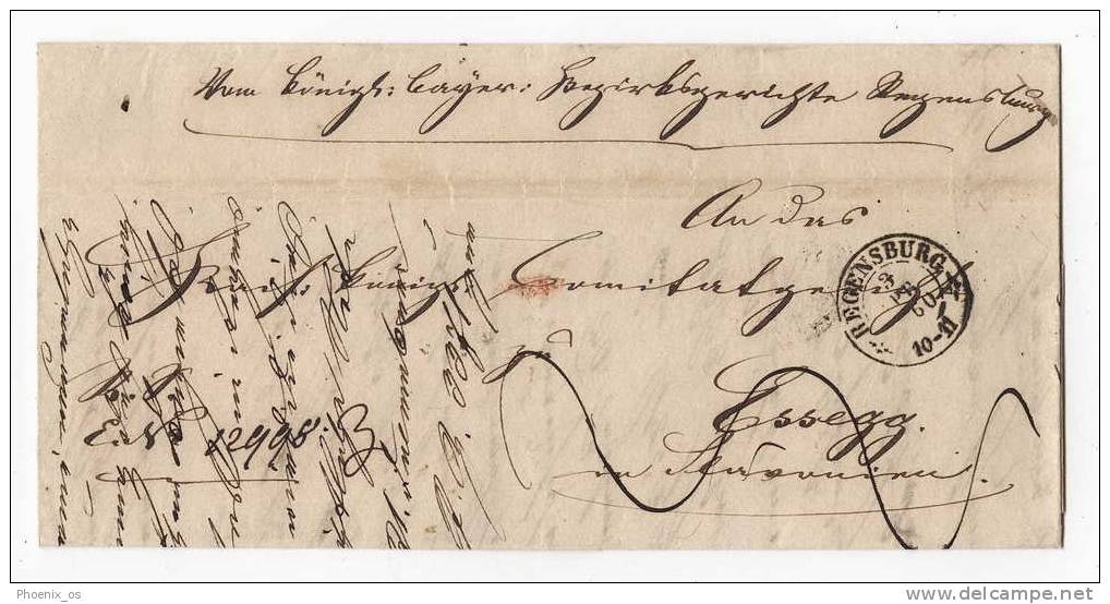 GERMANY - Regensburg, Vorphilatelie Sign, 1860. - Prephilately