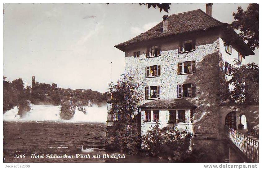 B3933 Schaffhouse Hotel Schlosschen Worth Mit Rheinfall  Used Perfect Shape - Schaffhouse