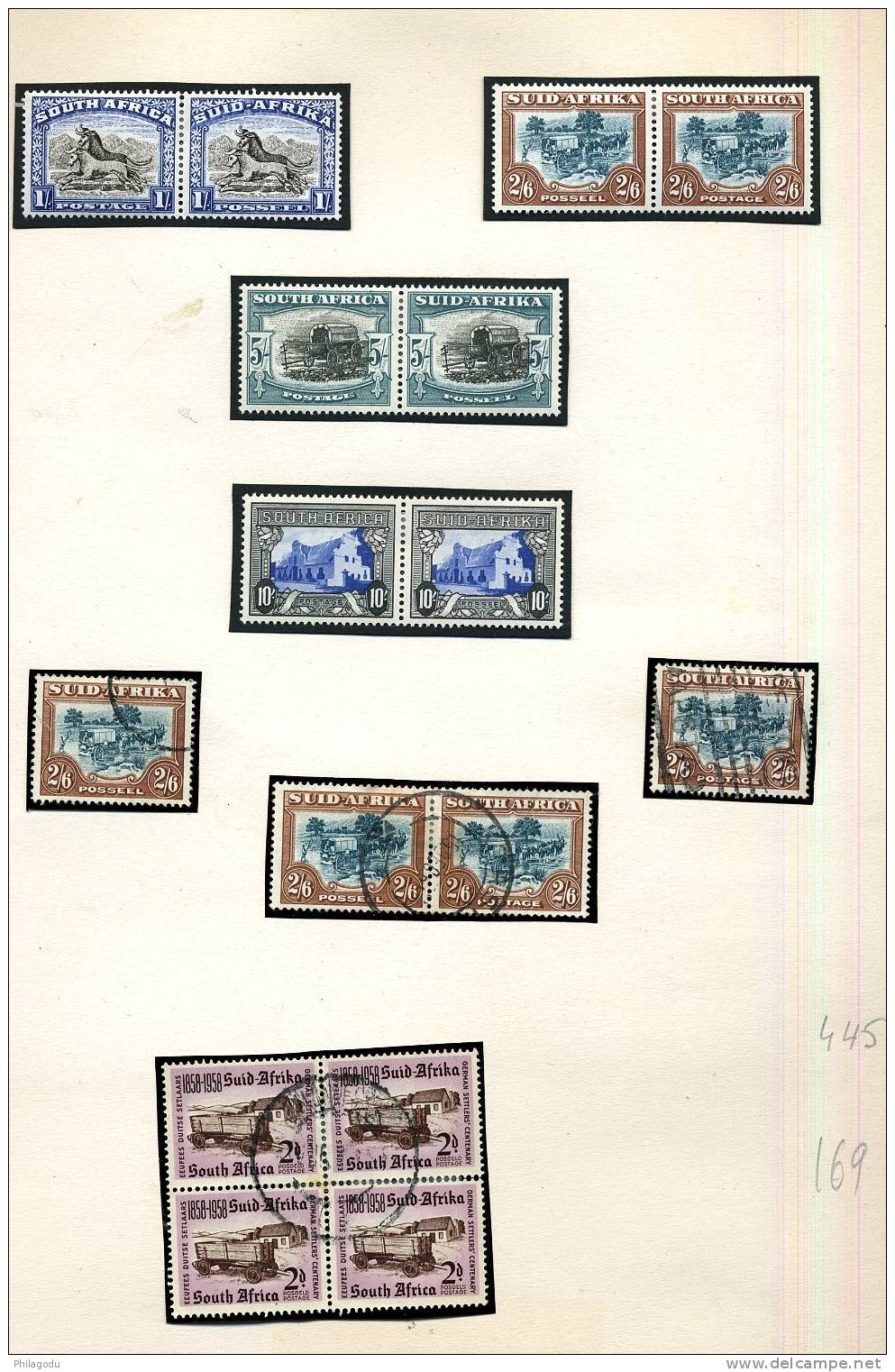 SOUTH AFRICA 1927   Rotogravure     Mint  Hinged And Used  * Ø    YV Entre 44/55 =184/185*  Cv: > 940 Euros - Ungebraucht