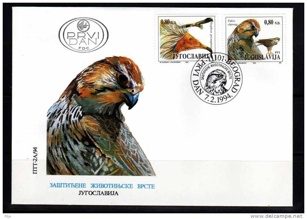 Jugoslavija 1994 Mi.No-2647-48FDC Fauna - FDC