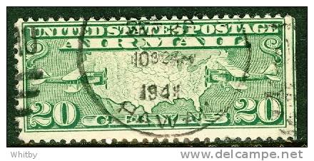 1926 20 Cent U.S. Air Mail Two Mail Planes #C9 - 1a. 1918-1940 Usados