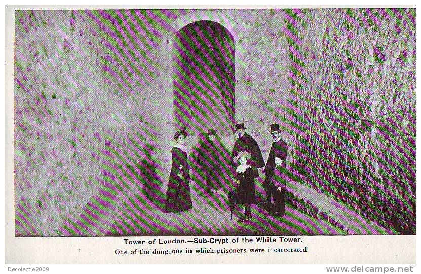 B4199 UK London Tower Of London Sub Crypt Of The White Tower Not Used Perfect Shape - Tower Of London