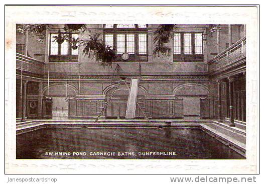 DUNFERMLINE -Old Swimming Pond CARNEGIE BATHS - Fifeshire  - SCOTLAND - Fife