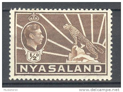 Nyasaland 1938 SG. 130a  ½d. King George VI. Symbol Of The Protectorate MH - Nyassaland (1907-1953)