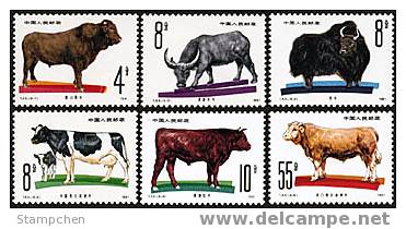 China 1981 T63 Animal Husbandry - Cattle Stamps Ox Fauna Milk Cow - Unused Stamps